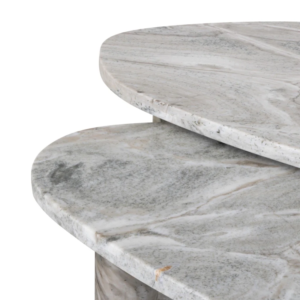 Zion Nesting Coffee Table Set - Sage Onyx - Image 3