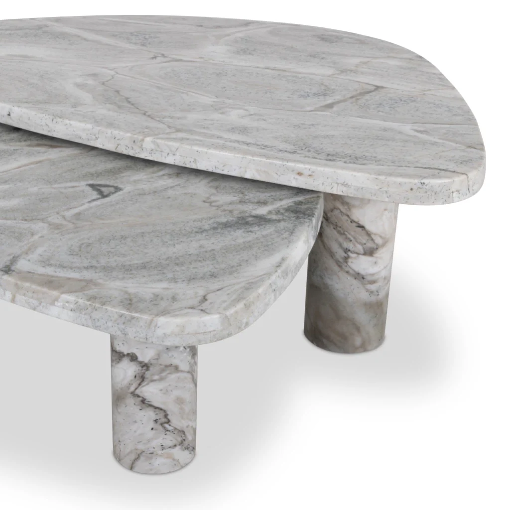 Zion Nesting Coffee Table Set - Sage Onyx - Image 4